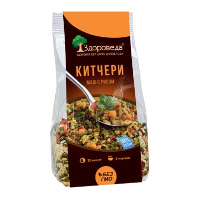 Китчери из зелёного маша и риса 250 г, "Здороведа" Китчери из зелёного маша и риса 250 г, "Здороведа"