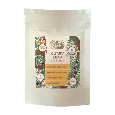 Порошок для волос "Карри листья" (Curry leav) 50 г, Indibird Порошок для волос "Карри листья" (Curry leav) 50 г, Indibird