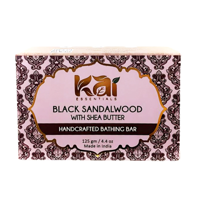 Мыло крафтовое ручной работы "Чёрное сандаловое дерево и масло ши" 125 г, KAI ESSENTIALS Мыло крафтовое ручной работы "Чёрное сандаловое дерево и масло ши" 125 г, KAI ESSENTIALS