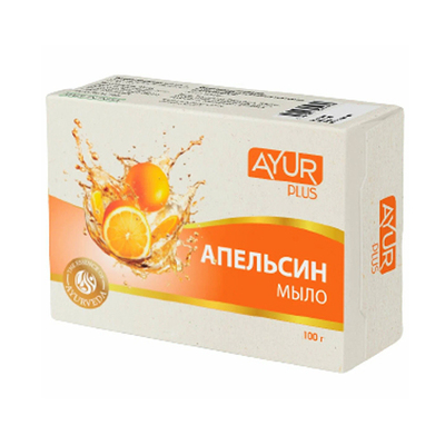 Мыло Апельсин 100 г, Ayur Plus Мыло Апельсин 100 г, Ayur Plus