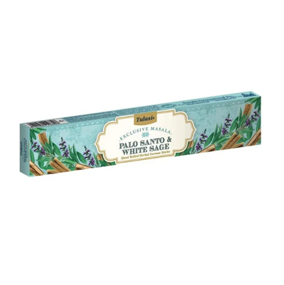 Благовония "Пало Санто и Белый шалфей" (PALO SANTO&WHITE SAGE) 15 г, TULASI EXCLUSIVE MASALA Благовония "Пало Санто и Белый шалфей" (PALO SANTO&WHITE SAGE) 15 г, TULASI EXCLUSIVE MASALA