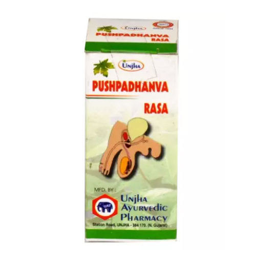Пушпадханва Рас (Pushpadhanva Ras) - здоровье репродуктивной системы / 60 табл., Unjha Пушпадханва Рас (Pushpadhanva Ras) - здоровье репродуктивной системы / 60 табл., Unjha