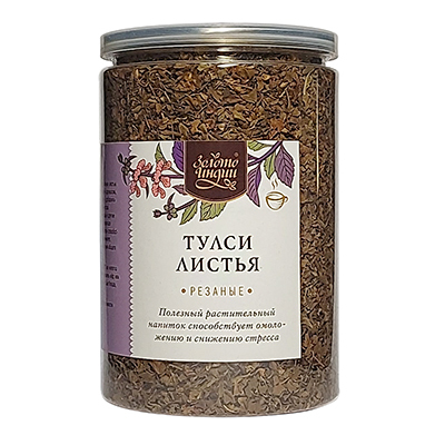 Напиток Тулси (резанный лист) 100 г, Золото Индии Напиток Тулси (резанный лист) 100 г, Золото Индии