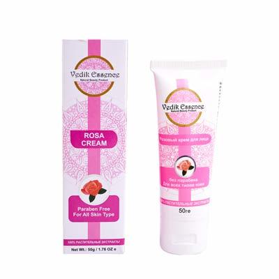 Крем для лица "Роза" 50 г, Vedik Essence Крем для лица "Роза" 50 г, Vedik Essence