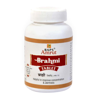 Брахми таблетки (Brahmi Tablet) - улучшение работы мозга / 125 табл (75гр.)., Baps Amrut Брахми таблетки (Brahmi Tablet) - улучшение работы мозга / 125 табл (75гр.)., Baps Amrut