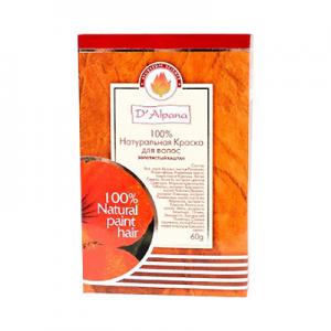 Краска для волос натуральная "Золотистый каштан" (Chestnut copper) 60 г, D'Alpana Краска для волос натуральная "Золотистый каштан" (Chestnut copper) 60 г, D'Alpana