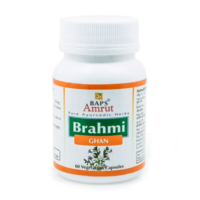 Брахми Гхан вати (Brahmi ghan) улучшение памяти и работы мозга 60 капс, Baps Amrut Брахми Гхан вати (Brahmi ghan) улучшение памяти и работы мозга 60 капс, Baps Amrut