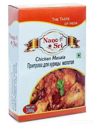 Смесь специй Чикен масала (Chicken masala) 100 г, Nano Sri Смесь специй Чикен масала (Chicken masala) 100 г, Nano Sri
