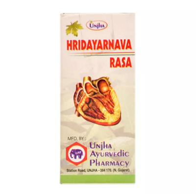 Хридайярнава Раса (Hridayarnava Rasa) - здоровье сердечно-сосудистой системы / 40 табл., Unjha Хридайярнава Раса (Hridayarnava Rasa) - здоровье сердечно-сосудистой системы / 40 табл., Unjha