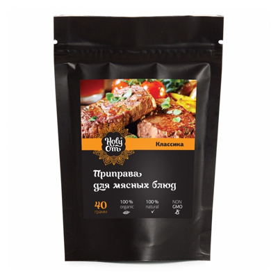 Смесь специй для мясных блюд 40 г, Holy Om Смесь специй для мясных блюд 40 г, Holy Om