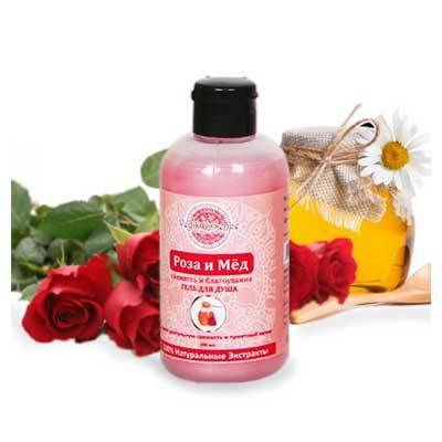 Гель для душа "Роза и мёд" 200 мл, Vedik Essence Гель для душа "Роза и мёд" 200 мл, Vedik Essence