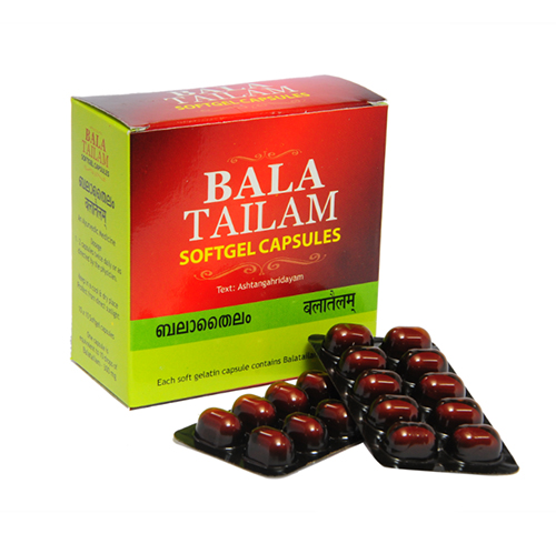 Бала Тайлам (Bala Tailam Softgel Capsules) суставные, неврологические заболевания 100 капс, Kottakal Бала Тайлам (Bala Tailam Softgel Capsules) суставные, неврологические заболевания 100 капс, Kottakal