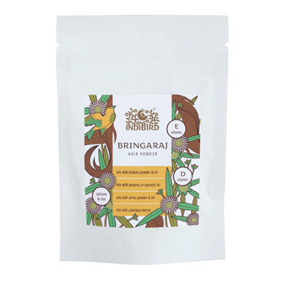 Порошок для волос "Брингарадж" (Bringaraj Hair Powder) 200 г, Indibird Порошок для волос "Брингарадж" (Bringaraj Hair Powder) 200 г, Indibird