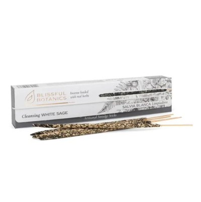 Благовония "Cleansing White Sage" (Белый шалфей очищающий) 8 шт, TULASI BLISSFUL BOTANICS Благовония "Cleansing White Sage" (Белый шалфей очищающий) 8 шт, TULASI BLISSFUL BOTANICS