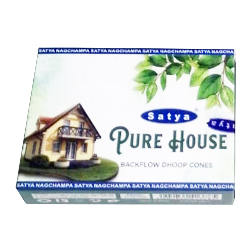 Благовония-конусы PURE HOUSE Backflow Dhoop Cones 10 шт., SATYA Благовония-конусы PURE HOUSE Backflow Dhoop Cones 10 шт., SATYA