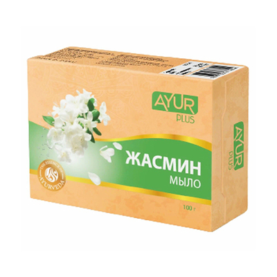 Мыло Жасмин 100 г, Ayur Plus Мыло Жасмин 100 г, Ayur Plus