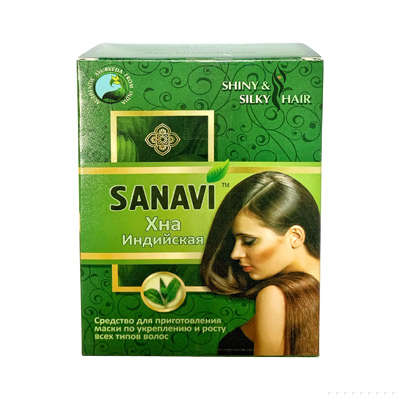 Хна натуральная индийская 100 г, SANAVI фото 2 Хна натуральная индийская 100 г, SANAVI фото 2