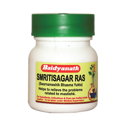 Смритисагар Рас (Smritisagar Ras) от нервных расстройств 80 табл., Baidyanath Смритисагар Рас (Smritisagar Ras) от нервных расстройств 80 табл., Baidyanath