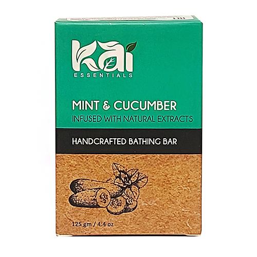 Мыло ручной работы Bathing bar "Мята и огурец" 125 г, KAI ESSENTIALS Мыло ручной работы Bathing bar "Мята и огурец" 125 г, KAI ESSENTIALS
