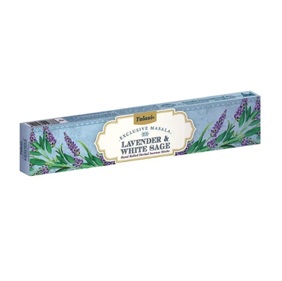 Благовония "Лаванда и Белый Шалфей" (LAVANDER&WHITE SAGE) 15 г, TULASI EXCLUSIVE MASALA Благовония "Лаванда и Белый Шалфей" (LAVANDER&WHITE SAGE) 15 г, TULASI EXCLUSIVE MASALA