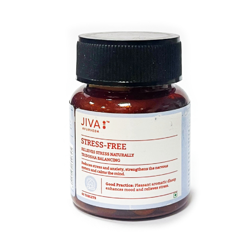 Стресс-фри (Stress-free) - антистресс, улучшение памяти / 60 табл., Jiva Ayurvedic Pharmacy Стресс-фри (Stress-free) - антистресс, улучшение памяти / 60 табл., Jiva Ayurvedic Pharmacy