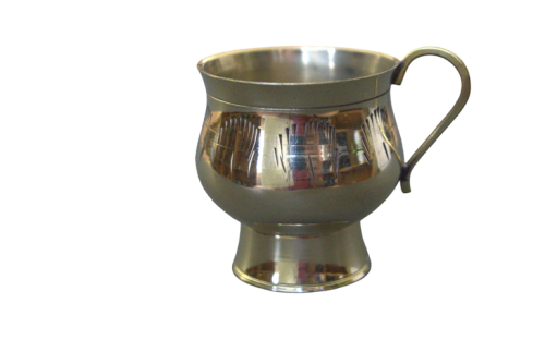 Рюмка латунная с гравировкой, разборная 5 х 5 х 11,5 см., ПОС070