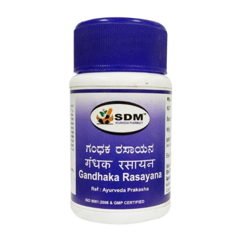 Гандхака Расаяна ДС (Gandhaka Rasayana DS) - от кожных заболеваний / 100 табл., SDM