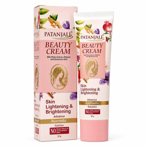 Крем для лица Бьюти, осветляющий, против морщин (Patanjali beauty cream) 50 г Patanjali