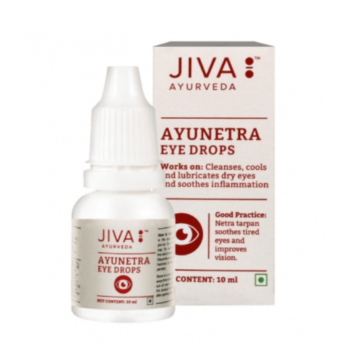 Аюнетра капли для глаз (AyuNetra) 10 мл, Jiva Ayurvedic Pharmacy Аюнетра капли для глаз (AyuNetra) 10 мл, Jiva Ayurvedic Pharmacy