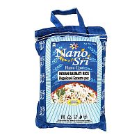 Рис басмати индийский (Indian Basmati Rice Extra Long Grain) 1 кг, Nano Sri