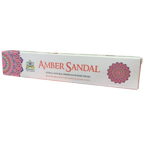 Благовония Amber Sandal Pure & Natural Premium Incense Sticks (Амбра Сандал),15 гр. Himalaya Incense Благовония Amber Sandal Pure & Natural Premium Incense Sticks (Амбра Сандал),15 гр. Himalaya Incense