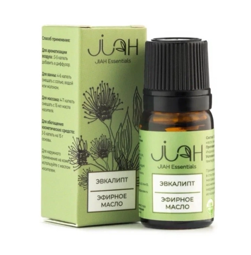 Эфирное масло "Эвкалипт" 10 мл, Jiah Essentials Эфирное масло "Эвкалипт" 10 мл, Jiah Essentials