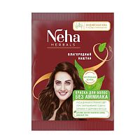 Краска для волос на основе хны Благородный каштан 20 г, Neha