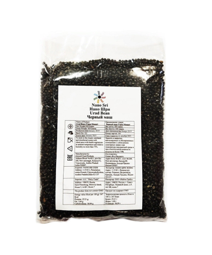 Чёрный Маш (Urid Dal) 500 г, Nano Sri Чёрный Маш (Urid Dal) 500 г, Nano Sri