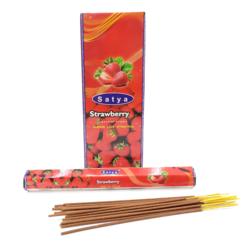 Благовония "Strawberry Incense" (Клубника) 20 г, Satya Благовония "Strawberry Incense" (Клубника) 20 г, Satya