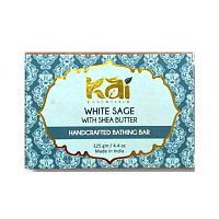 Мыло крафтовое ручной работы "Белый шалфей с маслом ши" 125 г, Kai Essentials