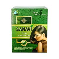 Хна натуральная индийская 100 г, SANAVI