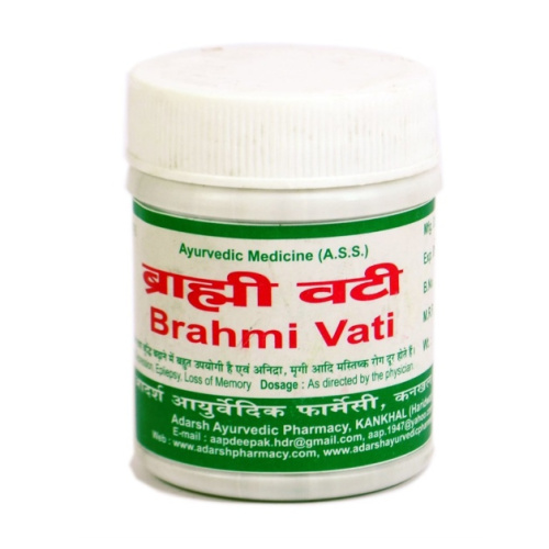 Брахми Вати (Brahmi Vati) - мозговой тоник / 40 г, Adarsh