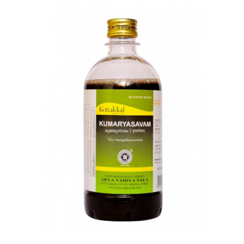 Кумарьясавам (Kumaryasavam) для репродуктивной системы и ЖКТ 450 мл., Kottakkal