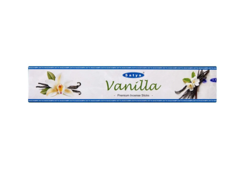 Благовония "Vanilla" (Ваниль) Premium Incense Sticks 15 г, Satya Благовония "Vanilla" (Ваниль) Premium Incense Sticks 15 г, Satya