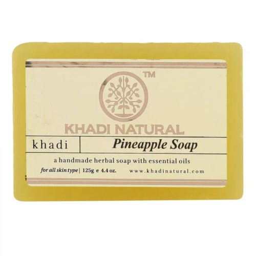 Мыло Ананас, ручная работа (Pineapple handmade soap), 125 гр Khadi Natural Мыло Ананас, ручная работа (Pineapple handmade soap), 125 гр Khadi Natural