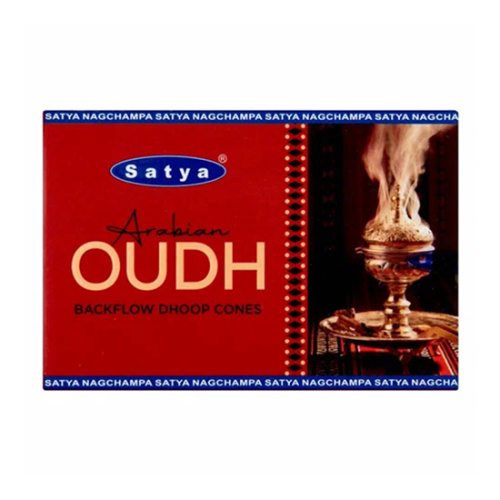 Благовония-конусы OUDH Backflow Dhoop Cones 10 шт., SATYA Благовония-конусы OUDH Backflow Dhoop Cones 10 шт., SATYA