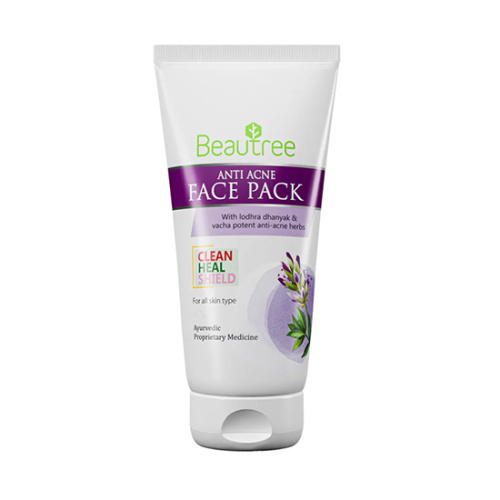 Маска для лица Бьютри (Beautree Face Pack) - против акне / 25 г, Ayurchem Маска для лица Бьютри (Beautree Face Pack) - против акне / 25 г, Ayurchem