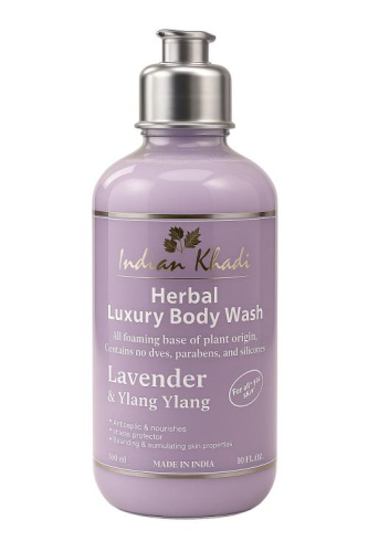 Гель для душа питательный с Лавандой и Базиликом ( Lavander & Basil) 200мл., Indian Khadi Гель для душа питательный с Лавандой и Базиликом ( Lavander & Basil) 200мл., Indian Khadi