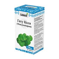 Готу Кола (Mandukaparni) 60 табл., Sanavi