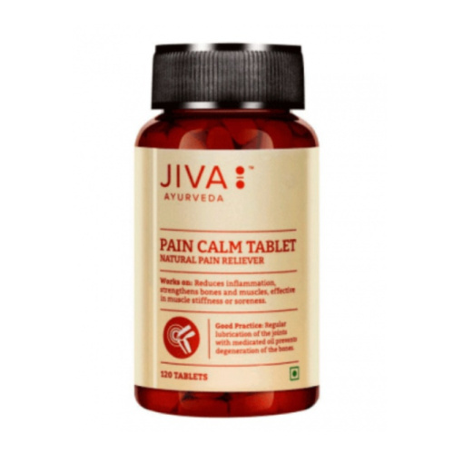 Пэйн Калм - обезболивающее, противовоспалительное / 120 табл., Jiva Ayurvedic Pharmacy Пэйн Калм - обезболивающее, противовоспалительное / 120 табл., Jiva Ayurvedic Pharmacy