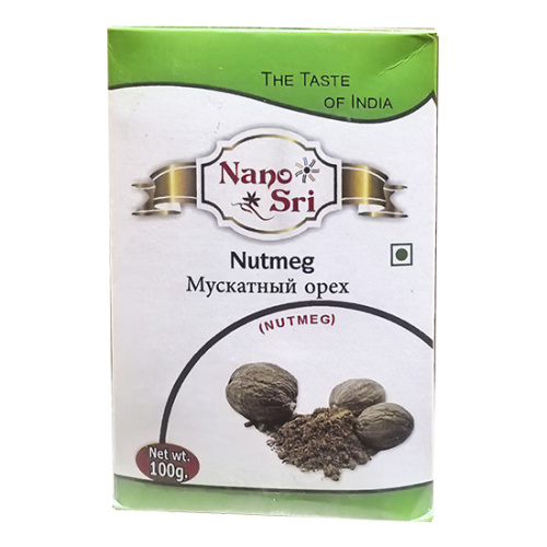 Мускатный орех целый (Nutmeg) 100 г, Nano Sri Мускатный орех целый (Nutmeg) 100 г, Nano Sri