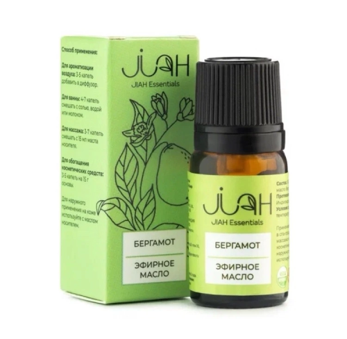 Эфирное масло "Бергамот" 10 мл, Jiah Essentials
