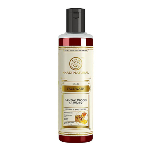 Гель для умывания " Сандаловое дерево и Мёд " ( Sandalwood & Honey Face wash ), 210 мл Khadi Natural Гель для умывания " Сандаловое дерево и Мёд " ( Sandalwood & Honey Face wash ), 210 мл Khadi Natural