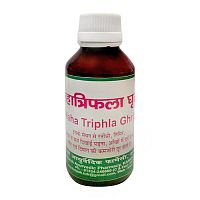 Маха Трифала Гхрит (Maha Triphla Ghrit) - при глазных инфекциях, улучшает зрение / 100 мл, Adarsh